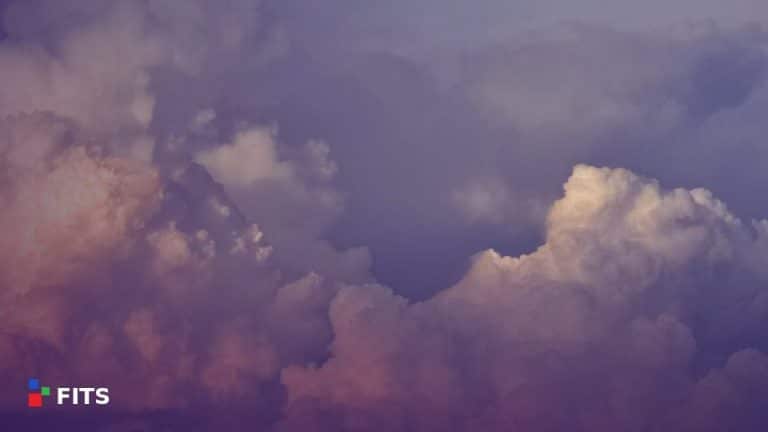 Soft clouds in an evening sky