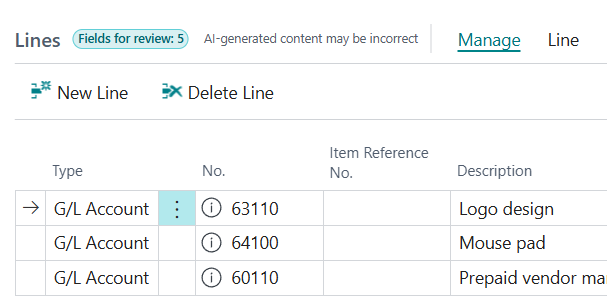 Agent-created draft with hints showing how many fields need review
